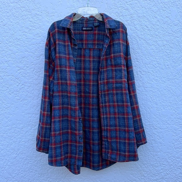 Vintage Long Sleeve Flannel Shirt - Picture 4 of 10